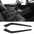 thumbnail image 3 of Ikon Motorsports Console Box Side Decorative Trim Compatible With 2021-2023 Tesla Model 3 & Model Y ABS Plastic Carbon Fiber Print Front Center Central Control Gear Shift Side Panel Trim Cover, 3 of 5