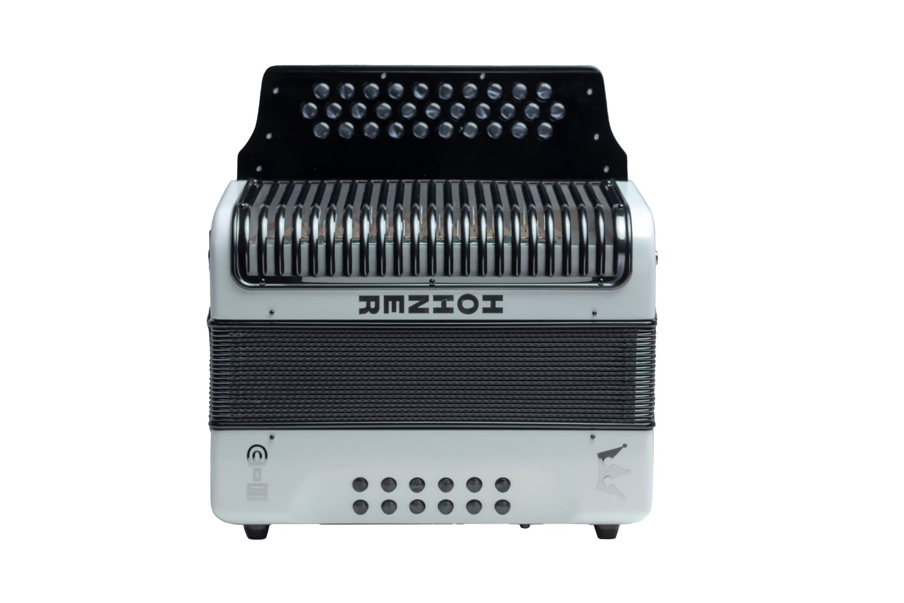 Hohner Accordion 120 Keys FBE White Rainbow