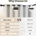 thumbnail image 4 of Curtain Rods for Windows to Adjustable Heavy Duty Wrap Around Curtain Rod Outdoor Indoor Room Divider Modern Drapery Pole ”, 4 of 8