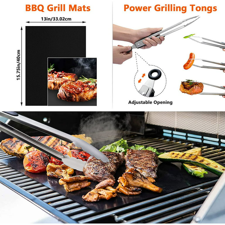 Griddle Accessories Grilling Accessories Sets, 39pcs Flat Top Grill Accessories Set Grill Tool for Blackstone and Camp Chef, Including Basting Cover, Meat Thermometer, Scraper - Walmart.com