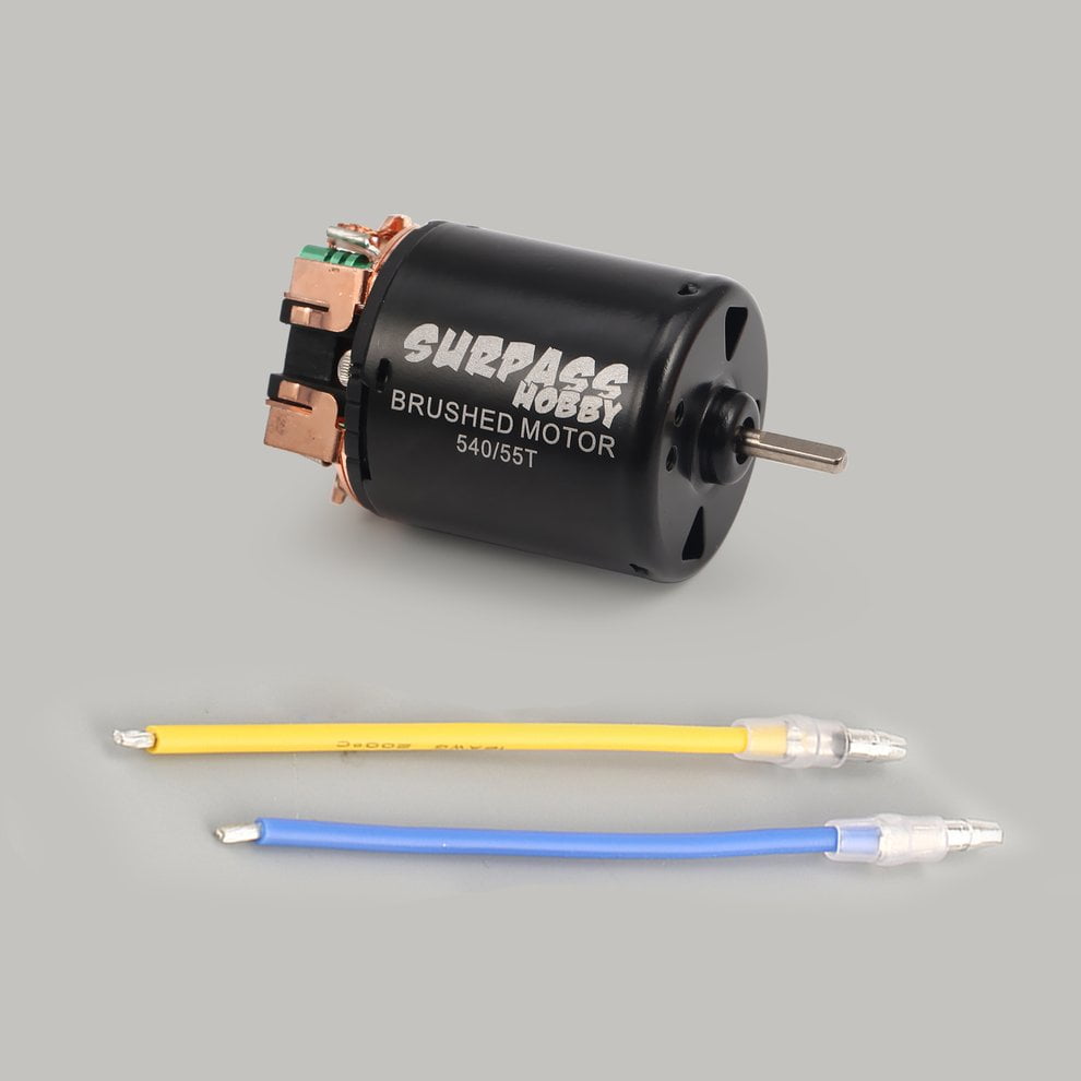 540 55T Brushed Motor and 60A Brushed ESC for Axial SCX10   D90 1/10 Car 