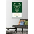 thumbnail image 4 of NBA Milwaukee Bucks - Logo 21 Wall Poster with Magnetic Frame, 22.375" x 34", 4 of 5