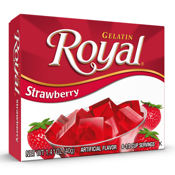 Royal Gelatin, Strawberry, 1.4 Oz