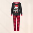 thumbnail image 3 of 2 Piece Matching Set Letter Printed Patchwork  Homewear Suits (Black S Men ), 3 of 8
