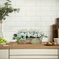 thumbnail image 2 of EUDIDV Easter Decorations Artificial Eucalyptus with Easter Eggs Faux Plants Arrangement Centerpiece Wooden Potted EucalyptusPlant For Farmhouses Wedding Dining Table Greener Easter Party Supplies, 2 of 5
