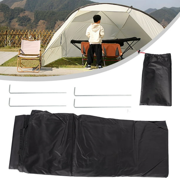 DAZZLEEX Tissu de sol pour baignoire 210D Oxford Tissu Camping Tente Empreinte de pied de baignoire Tapis de sol imperméable 200 x 80 cm