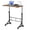 Rustic Brown, variant on EDX Small Height Adjustable Standing Desk with Wheels, Mobile Rolling Computer Desk for Home Office, Sit Stand Laptop Desk for Walking Pad, Black