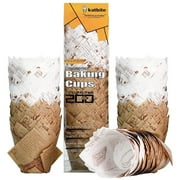 Katbite 200PCS Newspaper Tulip Cupcake Liners Muffin Baking Cups