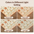 thumbnail image 7 of Design&I 3'x5' Washable Throw Rug Ultra-Thin & Non-Slip Skid-Resistant Small Retro Mid Century Bird Burnt Orange Sage Funky Eclectic Boho for Entryway, Kitchen, 7 of 7