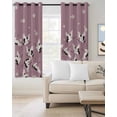 thumbnail image 2 of Cherry Blossoms Blackout Curtains for Bedroom Living Room Darkening Curtains 63 Inches Long White Crane Harmony Pink Window Curtain 2 Panels Set Insulated Window Treatment Grommet Drapes 42"x63", 2 of 9