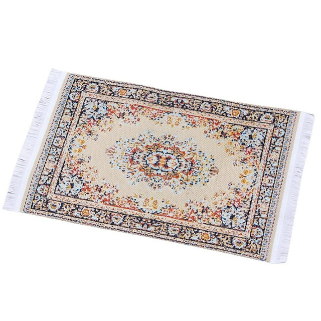 SUTENGDA Persian Multicolor Prayer Rug 6.69” x 3.94”