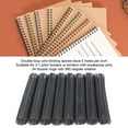 thumbnail image 4 of 100PCS Double Loop Spiral Binding Coil 9/16 Inch 34 Loop 3:1 Pitch 120 Sheet Capacity A4 Wire Binding Spines with 360 Degree Rotation Easy to Prepare Paper Storage, 4 of 7