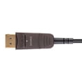 thumbnail image 3 of Monoprice DisplayPort to HDTV Cable - 100 Feet, 4K@60Hz, AOC, Transmits Up To 100 Feet, Ultra Slim Design, Dynamic HDR - SlimRun AV Series, 3 of 6