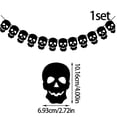 thumbnail image 3 of Black Spider Web Garland - Halloween Hanging Banner with Spiders for Haunted Mansion Decor, for Mantle Fireplace Party Decorations Indoor Outdoor, 3 of 7
