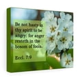 thumbnail image 5 of Scripture Walls  Be Not Hasty Ecclesiastes 7:9 Bible Verse Canvas Christian Wall Art Ready to Hang Unframed, 5 of 16
