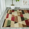 thumbnail image 3 of JONATHAN Y UNIQUE 5 x 8 Area Rug, Kehoe Retro Diamonds Geometric - Red/Brown/Cream, UNQ101B-5, 3 of 10