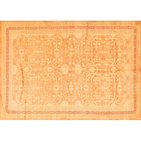 Ahgly Company Indoor Rectangle Persian Orange Traditional Area Rugs, 2' x 3'