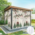 thumbnail image 6 of Outdoor Curtains for Patio Waterproof, Christmas Tree Outdoor Privacy Panels Grommet, Country Winter Ball Berry Gold Snowflakes Blackout Outside Curtains for Porch/Cabana 54"x95", 1 Panel, 6 of 8