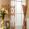 thumbnail image 3 of Elegante Cortina Floral Con Ventana De Tela Quemada, De La Habitación, Cortinas Para La Decoración Del Hotel 咖啡色 Macarena Cortina de ventana, 3 of 8
