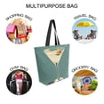 thumbnail image 7 of FORMRS Womens Canvas Tote Bag with Zipper Inner Pocket Shoulder Handbag, Beige Martini, 7 of 7