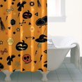 thumbnail image 4 of Halloween Witch Hat Pattern Shower Curtain 36"x72" ,Bathroom Decorative Shower Curtains Set with 12 Hooks,Modern Waterproof Washable Shower Curtain, 4 of 6