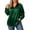 Green, variant on AKOEE Plus Size Shirts for Women Button Down Dressy Casual Soft Satin Long Sleeve XL-5X Lapel Collar Blouses (3XL, Green)
