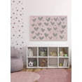 thumbnail image 5 of Marmont Hill Pink and Gray Hearts Canvas Wall Art, 5 of 7