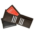 thumbnail image 5 of Soft Leather Mens Bifold Wallet with Removable ID Holder 1615, 5 of 42