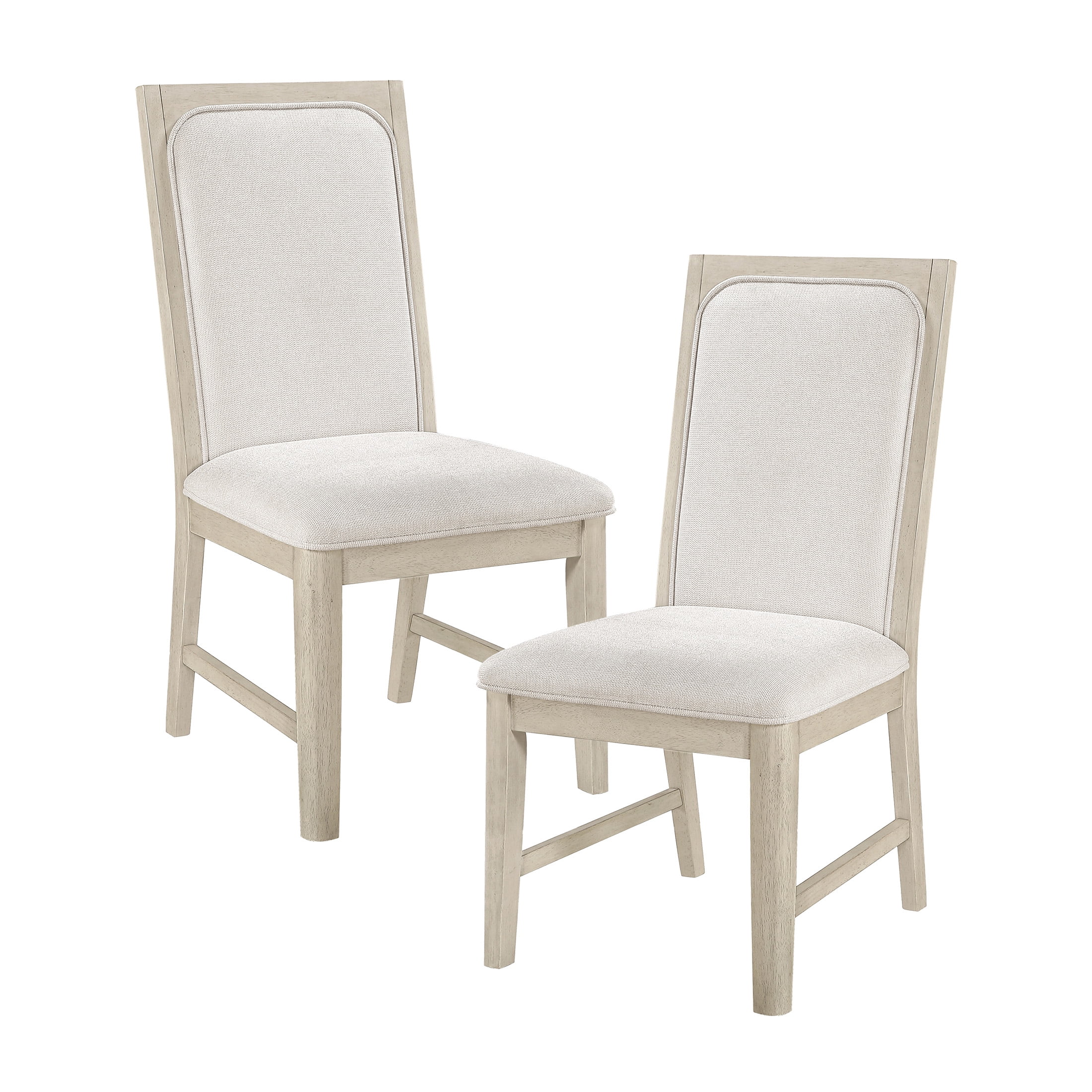 OakvillePark Linea Textured Fabric Side Chair, Beige