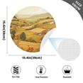 thumbnail image 2 of Ryvnso Meadow Landscape Round Plate Mats Dining Table Placemat Set of 4 for Holiday Decoration, 2 of 7