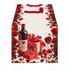 thumbnail image 2 of Puntoco Bandera de mesa con rosas para el día de San Valentín, decoración para fiestas, cocinas y salas de estar, 2 of 5