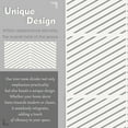 thumbnail image 5 of Kozyard Metal Privacy Screen 74" H x 47.2" W Decorative Outdoor Divider with Stand Panels Freestanding Screen Set for Deck Patio Balcony Garden Outdoor&Indoor (White/Chevron), 5 of 7