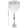thumbnail image 2 of Silver Acrylic Iron 31.5 Inch Mermaid Flower Stand Ice Curtain Crystal Decoration Wedding Table Ornaments, 2 of 15