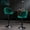 Green,Fabric, variant on Dining Room Seating Bar Stools Set of 2 - Adjustable Barstools with Back and Footrest, Counter Height Bar Chairs for Kitchen, Pub -Green,Kitchen Dining Chairs