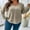 Khaki, variant on QINCAO Womens Plus Size Tops Hooded Sweatshirt Crew Neck Pullover Long Sleeve Shirts 1X-5X