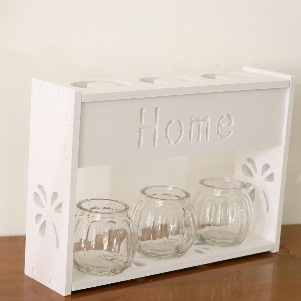 WLPZXP Plastic Shelf Plant Planter Pot Flower Vase Wall Hanging Window Box Basket Shelf 3 Vase