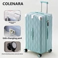 thumbnail image 4 of COLENARA, alta calidad, 24 ", 26", 28 pulgadas, tipo carrito de equipaje, bolsa de viaje, cubierta de carrito de gran capacidad ABS + PC con maleta con ruedas, 4 of 4