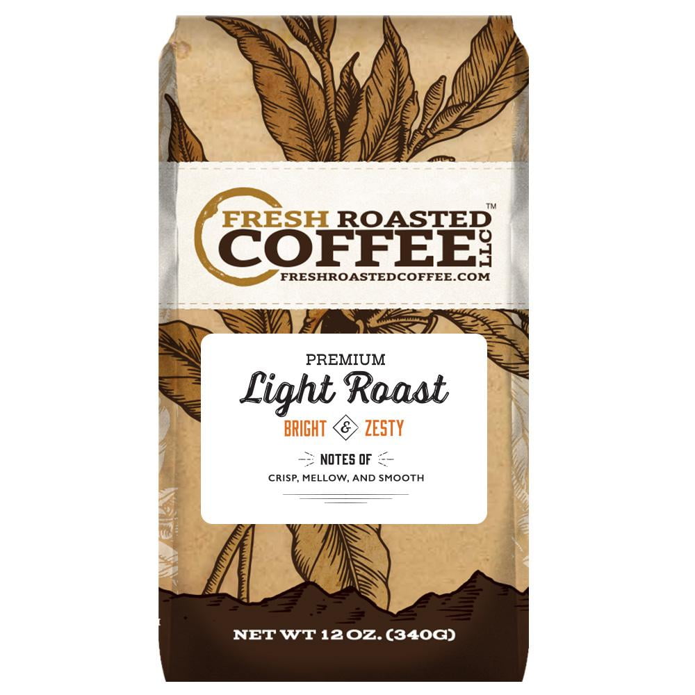 Fresh Roasted Coffee LLC, Light Roast Blend, Whole Bean Coffee, 12 oz
