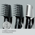 Panasonic VShaped Body Hair Trimmer with 3 Comb Attachments