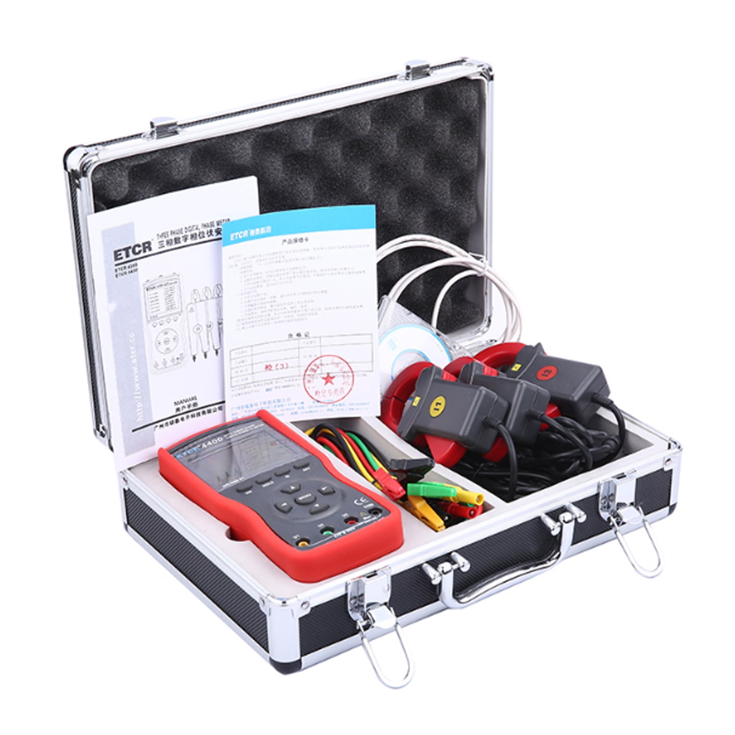 Three Phase Digital Phase Volt-Ampere Clamp Meter Measure AC Voltage And AC Current ETCR4700