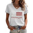 thumbnail image 2 of Fabrcox 1776-2026 250 Anniversary USA Shirt for Women Flag Print Short Sleeve 4th of July Tops for Women Independence Day Celebration Freedom Patriotic Women Tunic Tops, 2 of 7