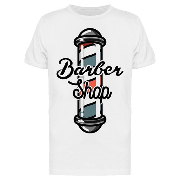 Barber's Pole, Barber Shop T-Shirt Men -Image by Shutterstock, Male XX-Large