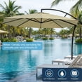 thumbnail image 3 of HICESS Umbrella Replacement Canopy UV Protection Outdoor Garden Patio Backyard Parasol Market Table Top Umbrella Replacement Fabric Cloth Cover, 3 of 7