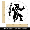thumbnail image 2 of Stealthy Ninja with Sword Self-Inking Rubber Stamp Ink Stamper - Green Ink - Small 3/4 Inch, 2 of 7