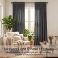 thumbnail image 4 of SNITIE Velvet Curtains 2 Panels, Thermal Insulated Rod Pocket Curtains, Soft Privacy Light-Filtering Velvet Drapes for Bedroom Living Room, 4 of 6