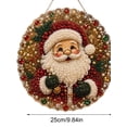 thumbnail image 3 of Christmas Pearl Diamond Art Hanging Ornament Kit, Handmade DIY Crystal Pearl Suncatcher Pendant, 2D Rhinestone Bead Window Wall Christmas Holiday Decoration, 3 of 6