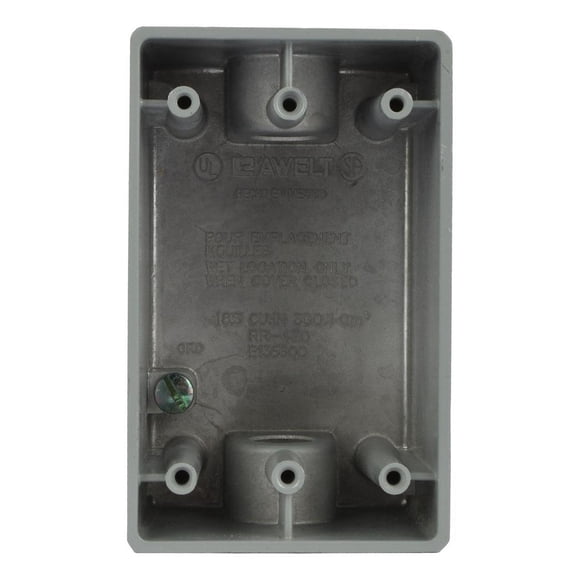 Caja Rectangular Rawelt 1/2" Para Tubo Conduit