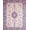 Pink And Blue, Pattern 11, variant on ODIKA 4'x6' Oushak Floral Medallion With Distressed Vintage Allover Boho Motif Washable Area Rug None for Dorm Room, Small Living Stain Resistant Low Profile, Easy Care