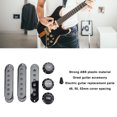 thumbnail image 3 of Guitar Guitar Pickup Cover Knob Set 6 Hole Single Coil 2 Tone 1 Volume Switch Tip Replacement Parts For  Black, 3 of 8