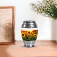 thumbnail image 7 of JAGASY Sunflower Funeral Urn for Ashes, White Small Keepsake Urns for Human Ashes for Women, Sunset Sunflower Decorative Urns for Boys, Tiny Cremation Urn for Girls, (3 Inch), 7 of 7